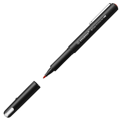 Stabilo | dr!ver Series | Premium Fineliner | 0.8mm | Medium | Red