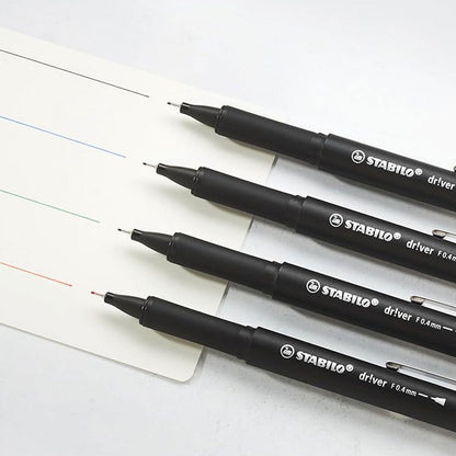 Stabilo | dr!ver Series | Premium Fineliner | Pack of 5 | Blue