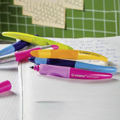 Stabilo | Easy Original | Pastel | Roller Ball Pen | Right Handed | Light & Dark Blue | Pack of 1