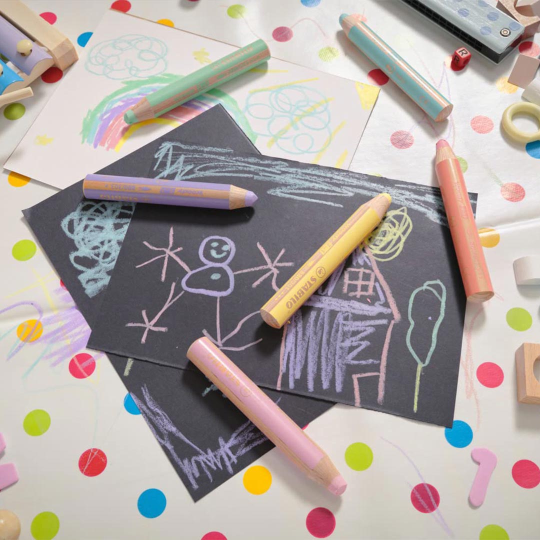 Stabilo | Multi-Talented Pencil | Woody 3 In 1 Duo | Pastel Red | 1 Piece