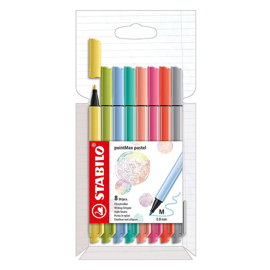 Stabilo | Pointmax | Fineliner | Pastel | Pack Of 8
