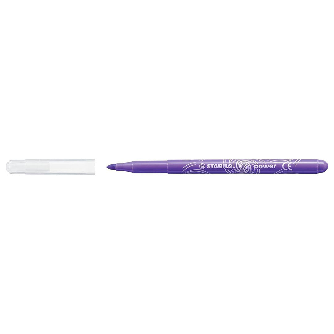 Stabilo | Power | Fibre-Tip | Pack of 12 | Assorted Colours