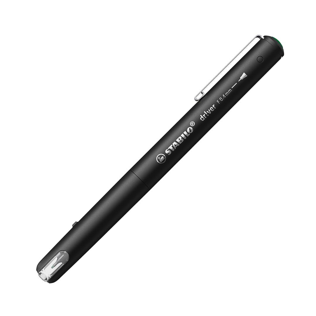 Stabilo | Premium Fineliner dr!ver | Fine | Pack Of 5 | Green