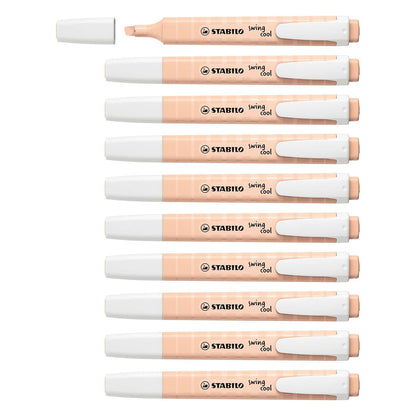 Stabilo | Swing Cool | Nature Colors | Beige | Pack Of 10 | Highlighter Pen