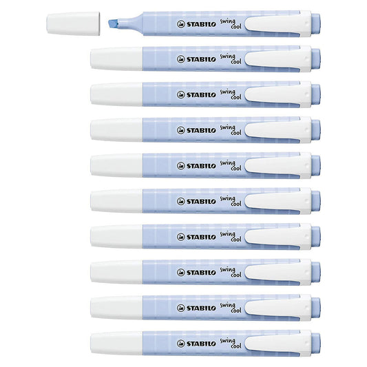 Stabilo | Swing Cool | Pastel | Cloudy Blue | Pack Of 10Pcs | Highlighter Pen