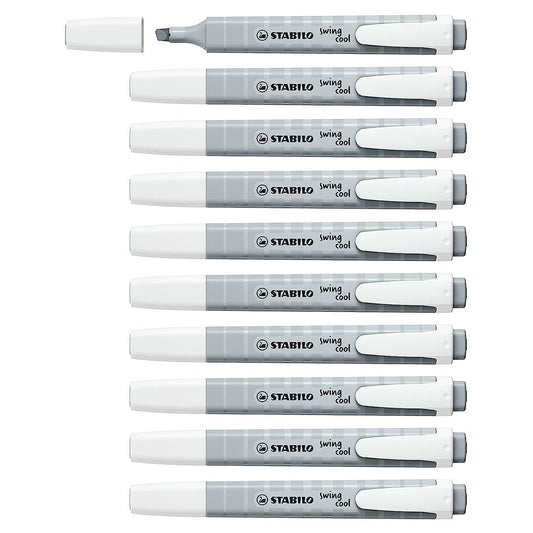 Stabilo | Swing Cool | Pastel | Dusty Grey | Pack Of 10Pcs | Highlighter Pen